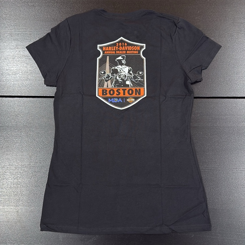 Harley-Davidson Boston Dealer Show Women’s T-Shirt - L - Picture 1 of 7